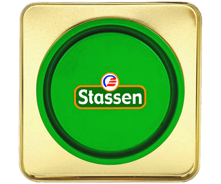 Stassen Green Tea w zielonej puszce – herbata cejlońska liściasta bez dodatków.