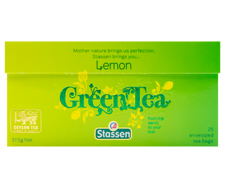 Stassen Lemon Green Tea w kopertach - 25 x 1,5 g